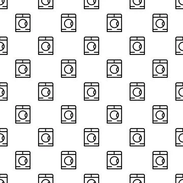 Washing machine laundry appliance seamless pattern background Stock Illustration