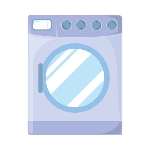 Washing machine laundry Stock Illustration
