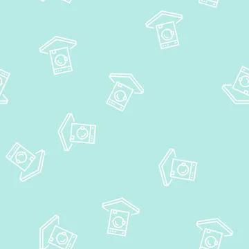 Washing machine line seamless pattern Stock Illustration