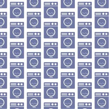 Washing machine pattern background Illustrazione stock