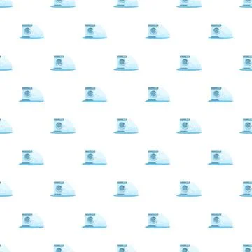 Washing machine pattern with bubbles and foam Illustrazione stock