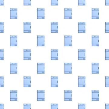 Washing machine pattern with laundromat appliance Stockillustratie