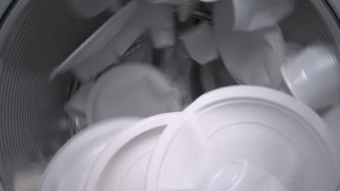 Washing Machine Plastic White Stock Footage 267029726