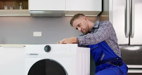 Washing Machine Repair Problem Stock Footage 233147812