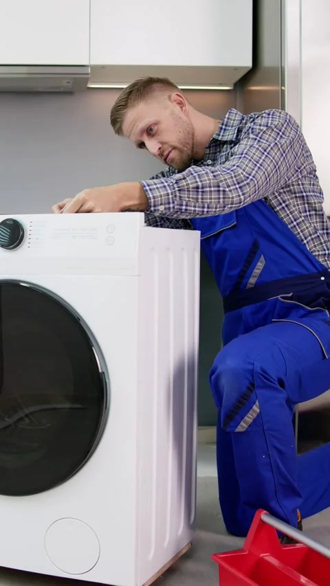 Washing Machine Repair Problem Stock Footage 233160763