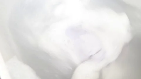 Washing machine running Stock Footage 77596060