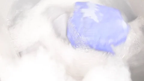 Washing machine running Stock Footage 77596351