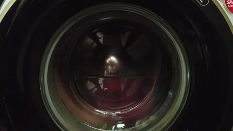 The Washing machine is Running with Full of Dirty Clothes. Stock Footage 298514331