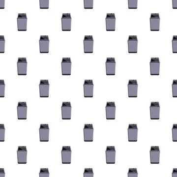 Washing machine seamless pattern domestic laundry appliances Stock Illustration