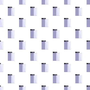 Washing machine seamless pattern for laundry and cleaning Stock Illustration