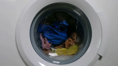 Washing Machine Slow Motion Video Stock Footage 234786337