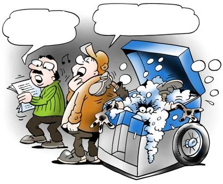 Washing machine to special tools Stock Illustration
