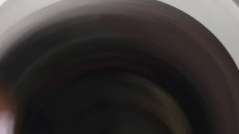 Washing Machine Spin Cycle, Clothes Spinning Inside Washer, Laundry Machine Drum Stock Footage 315193992