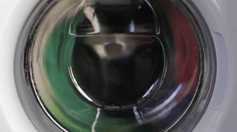 Washing machine spinning Stock Footage 35299902