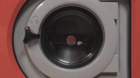 Washing machine stops after spin-drying Video stock 43128686
