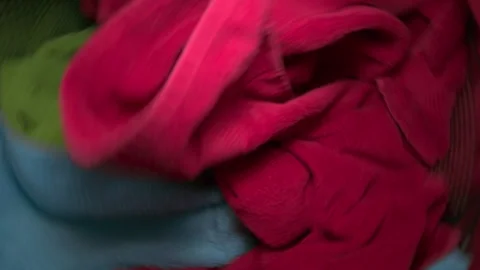 Washing Machine Towels Stock Footage 267031820