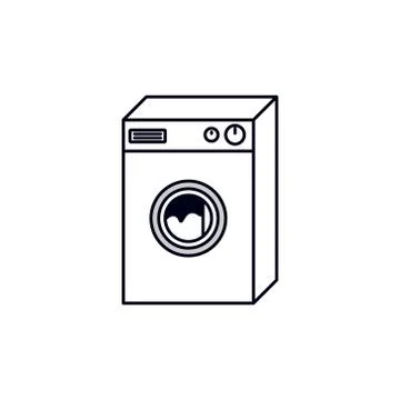 Washing machine vector design template illustration Stock Illustration