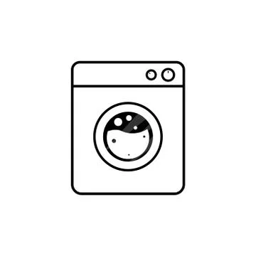 Washing machine vector design template illustration Stock Illustration