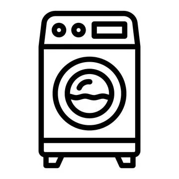 Washing machine Vector Icon Design Illustration Stock Illustration