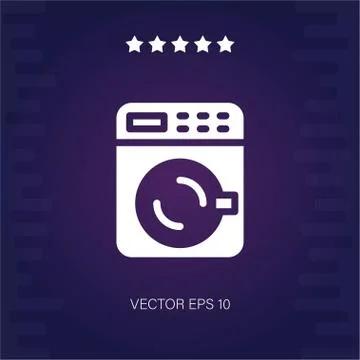 Washing machine vector icon Stock Illustration