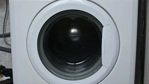 Washing machine washes Stock Footage 185938482