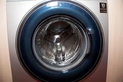 Washing machine white Stock Photos