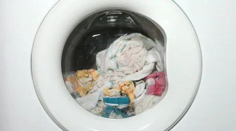 Washing machine working Stock Footage 600232