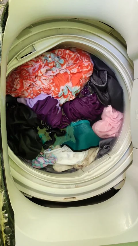 Washing machine is working Stock Footage 210700374