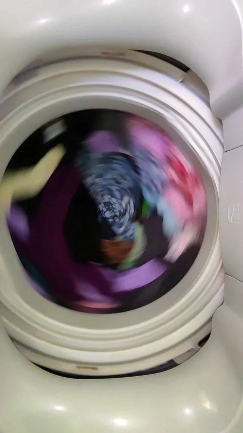Washing machine is working Stock Footage 210700504