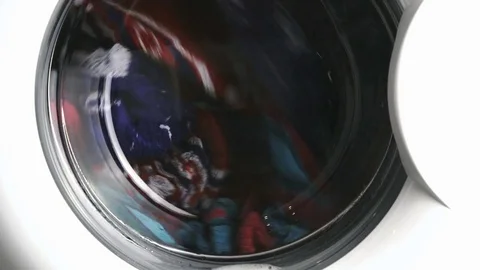 Washing machine. Working process Vídeo Stock 72477155