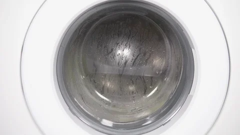 Washing machines in the spin cycle Stock Footage 125089642