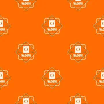 Washing pattern vector orange 스톡 일러스트