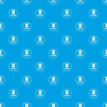 Washing pattern vector seamless blue Stock Illustration