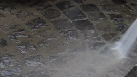 Washing the pavement Video stock 87978529