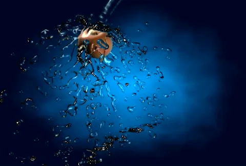 Washing peach2 Stock Footage 2551587