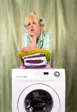 Washing Foto stock