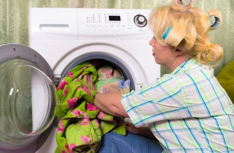 Washing Foto stock