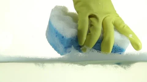 Washing plates Stock Footage 21239841