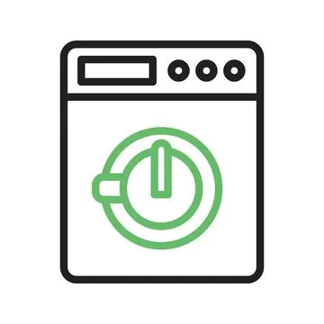 Washing Program icon vector image. Illustrazione stock