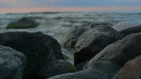 Washing the Stone Sea Stock Footage 67460180