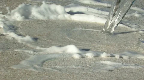 Washing a stone surface 動画素材 11825157