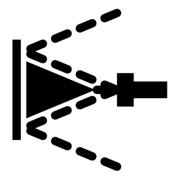 Washing the surface under high pressure use water deck cleaning icon black .. Stock Illustration