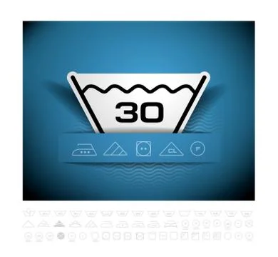 Washing symbol Stockillustratie