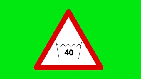 Washing temperature.animated video. Video stock 77350507