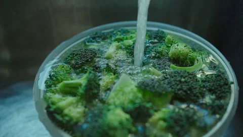 Washing a vegetable. Stock Footage 181998510