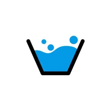 Washing water vector design template illustration Stock Illustration