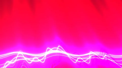 Washing Waves Over Sine Waveforms Pattern Digital Music Ocean Effect Vídeo Stock 140921018