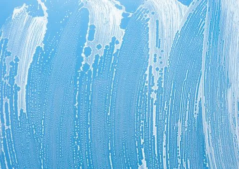 Washing window with soap background texture Stock Photos