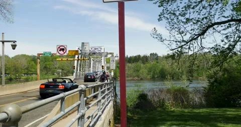 Washington Crossing Bridge 2 Stock Footage 131479117