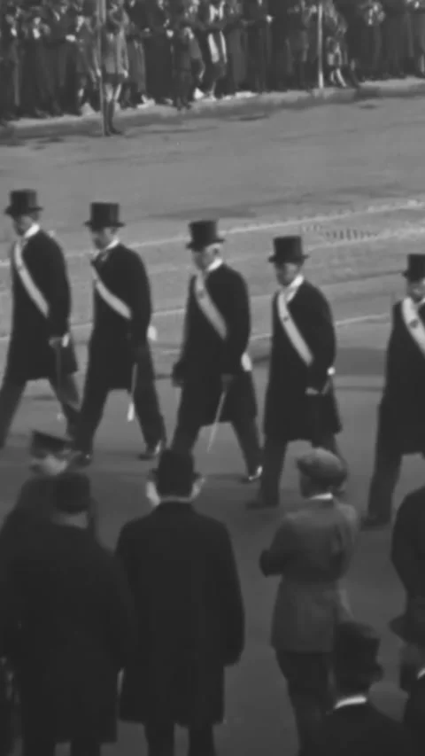 WASHINGTON DC - 1921 - Veterans and the Washington DC chapter of American War Stock Footage 342948280